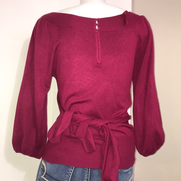 Atmosphere Plumberry MixBlend Full Sleeved Sweater - Picture 8 of 14